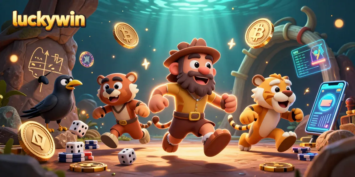 Experience thrilling moments at luckywin casino with engaging characters and vibrant gambling elements.