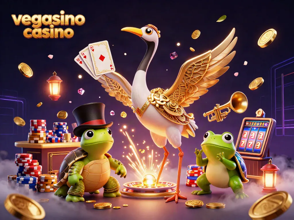 Experience the excitement of vegasino casino with vibrant 3D characters and dynamic casino elements.