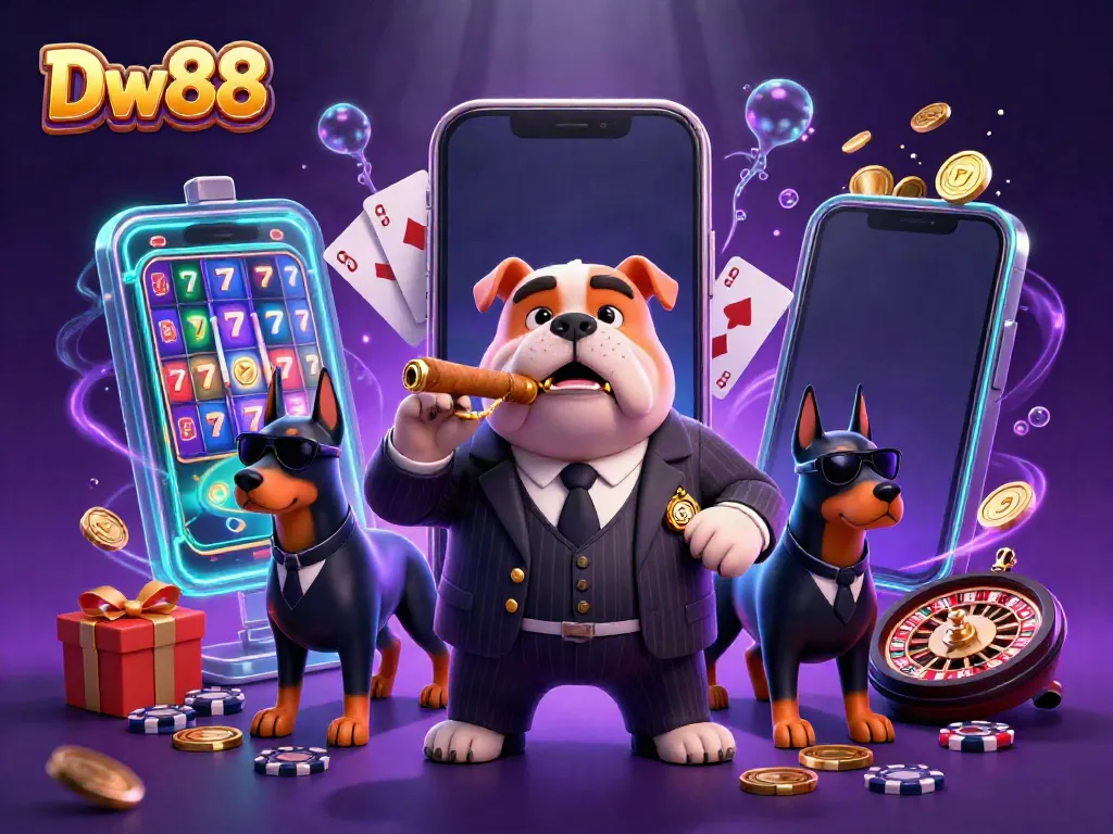 Experience thrilling gaming at Dw88 with 3D characters and slot games showcasing exciting casino action.