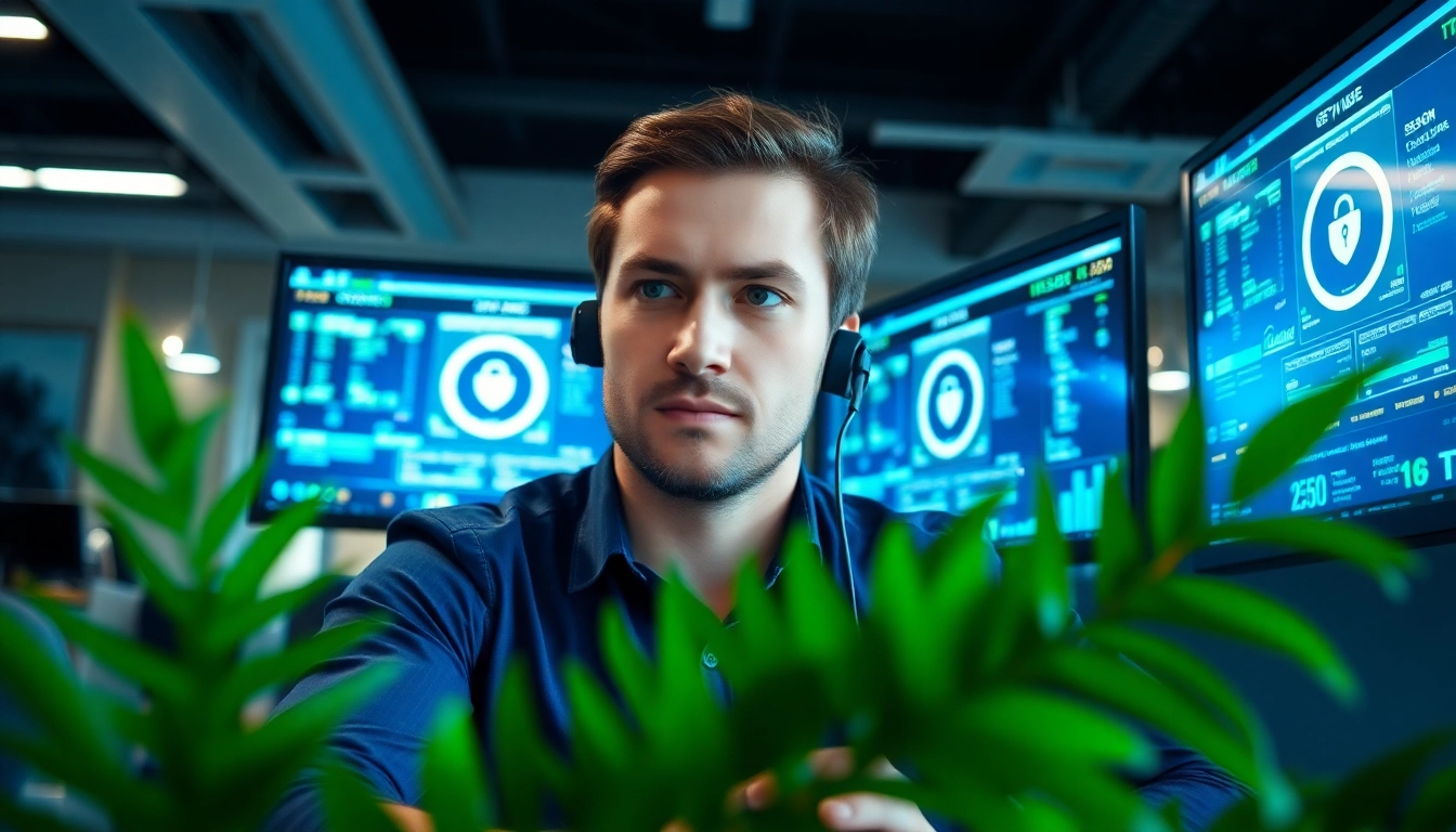 IT Support Techniker analysiert kritische Systeme in einem modernen Buero.