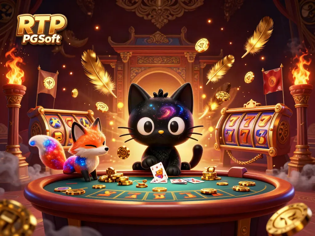 Experience RTP PG Soft's lively slot gameplay with a cosmic cat character in action.