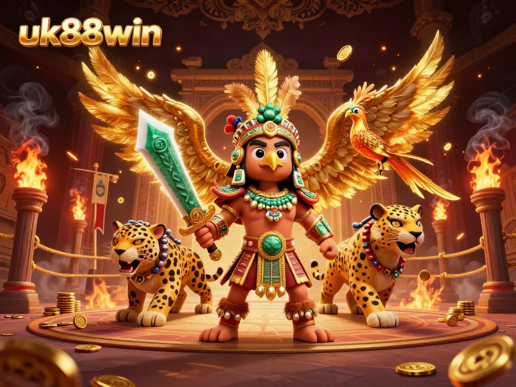 Experience exhilarating gameplay with uk88win in an immersive casino-themed 3D scene.