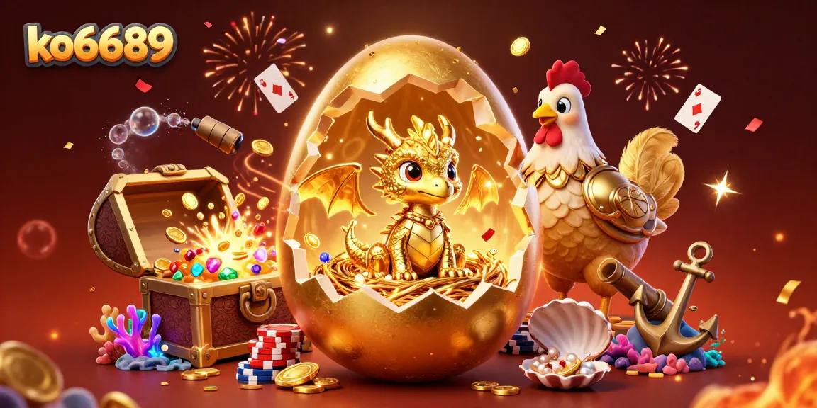 Experience epic wins at ko6689 with a golden dragon and treasure-filled casino adventure!