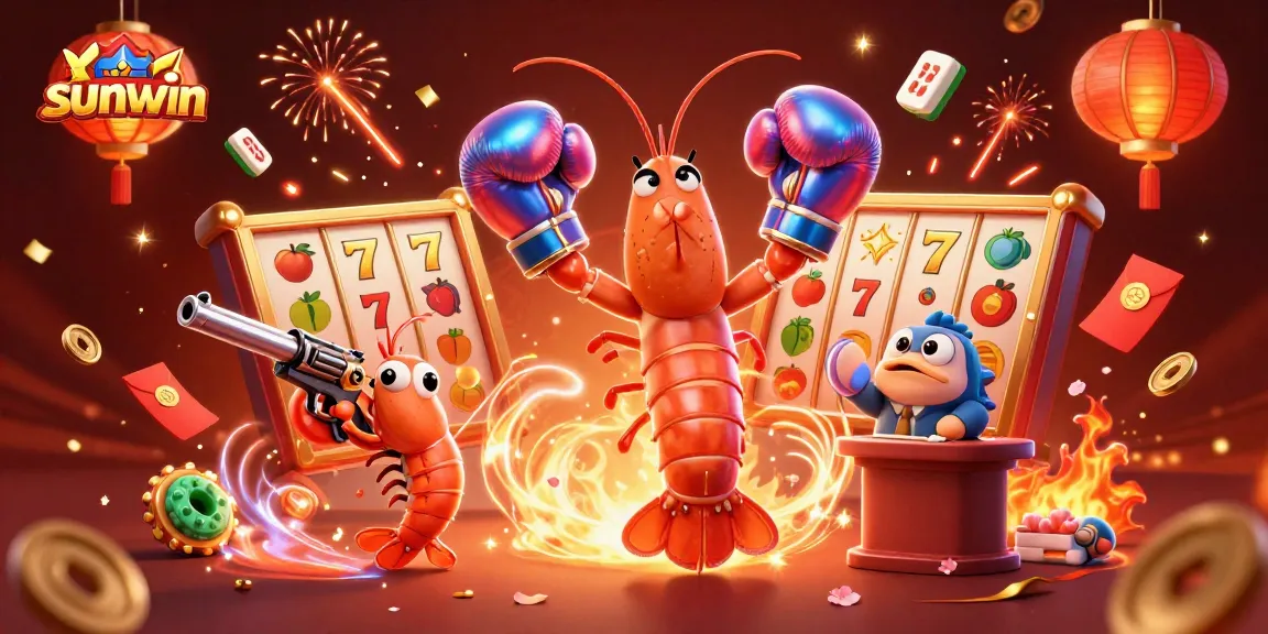 Experience thrilling wins with sunwin's vibrant casino scene featuring lively characters and colorful elements.
