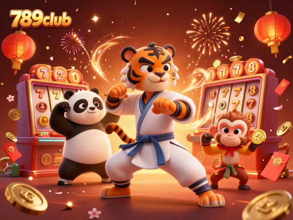 Experience exciting wins at 789club with vibrant slot machines and charming 3D characters.