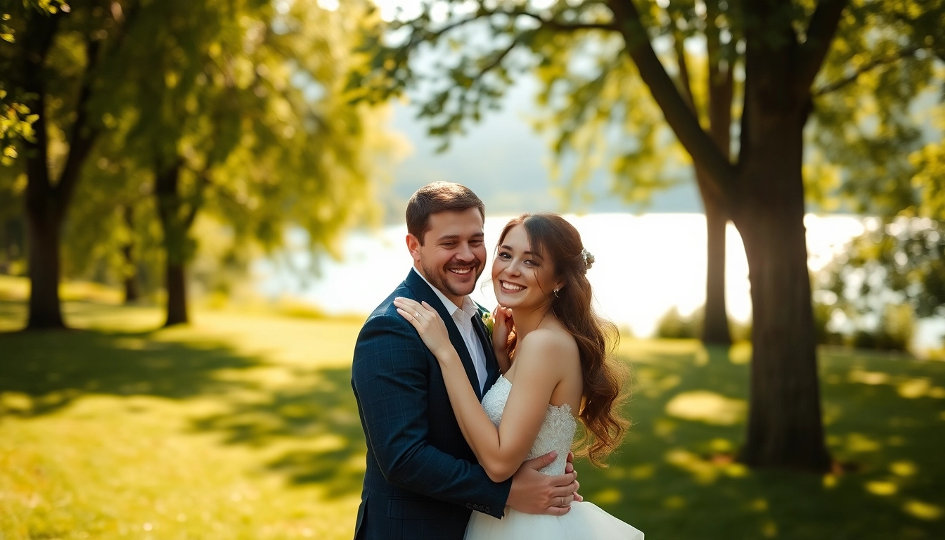 Hochzeitsfotograf Schliersee fängt das glückliche Paar in traumhafter Kulisse ein.