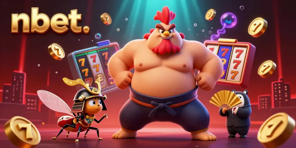 Join the excitement at nbet with a powerful sumo rooster, fierce cricket, and dynamic casino elements.